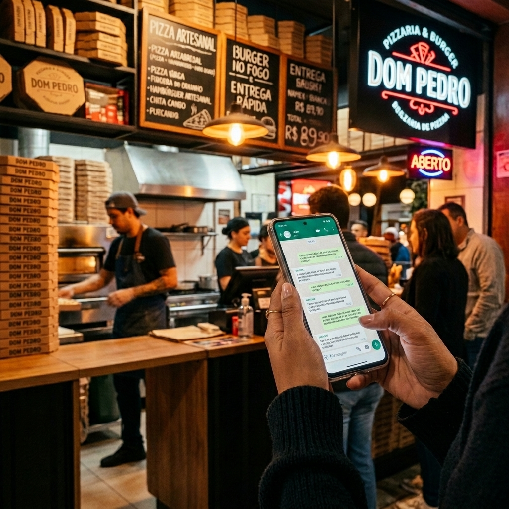 Delivery operation on a smartphone